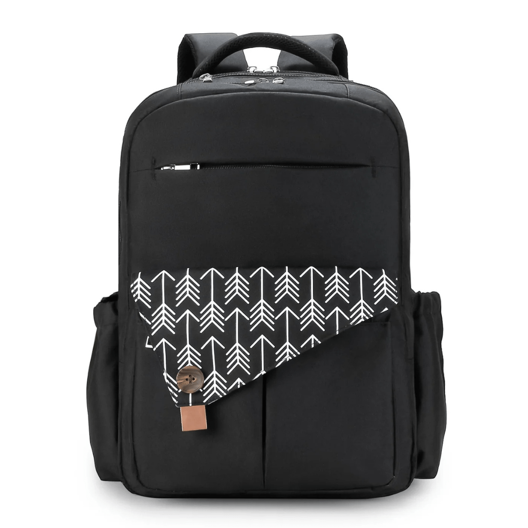 UrbanParent XL Nappy Backpack with Thermal Pockets – Stylish Baby Bag