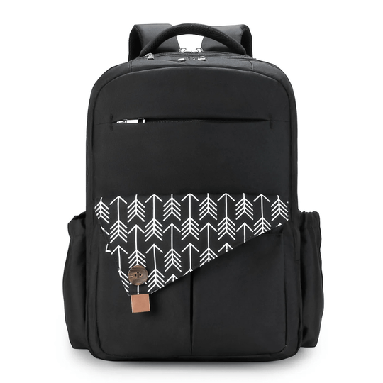 UrbanParent XL Nappy Backpack with Thermal Pockets – Stylish Baby Bag