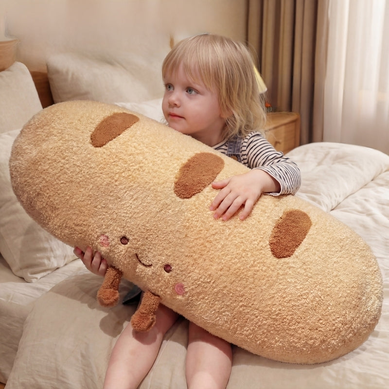 Marina Baguette Bread Pillow – Soft Stuffed Cushion for Kids