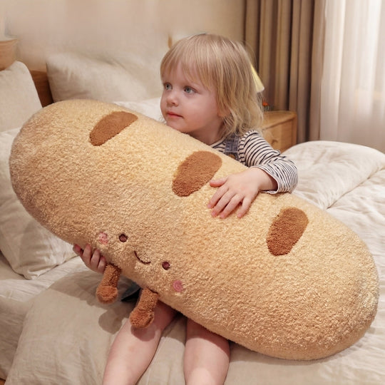 Marina Baguette Bread Pillow – Soft Stuffed Cushion for Kids