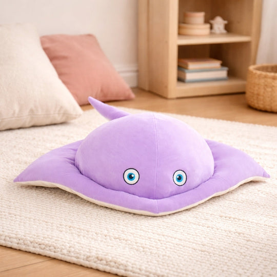 Mela Huggable Manta Ray Plush Toy – Soft Stuffed Sea Animal for Babies & Toddlers