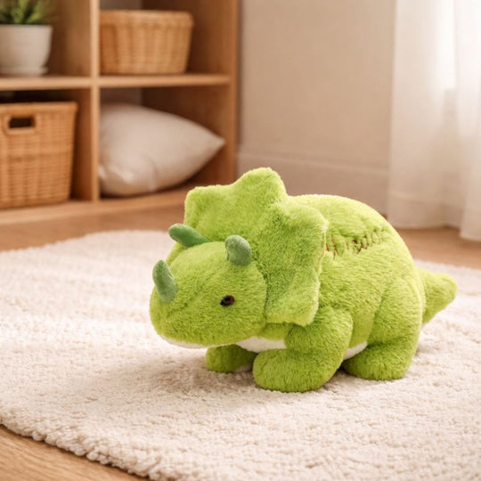 Melanie Snuggle Triceratops Plush Toy – Soft Stuffed Dinosaur for Babies & Toddlers