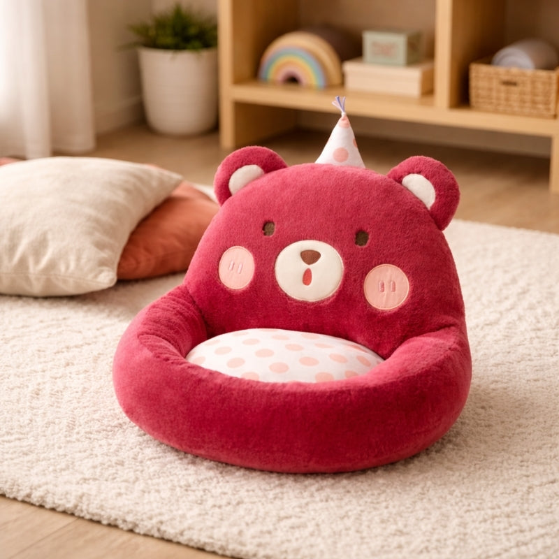 Noemi Party Bear Cushion Plush Toy – Soft Stuffed Animal for Kids