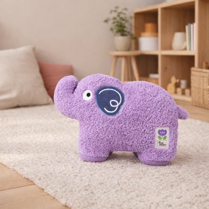 Nomi Purple Elephant Plush Toy – Stuffed Animal for Babies & Toddlers