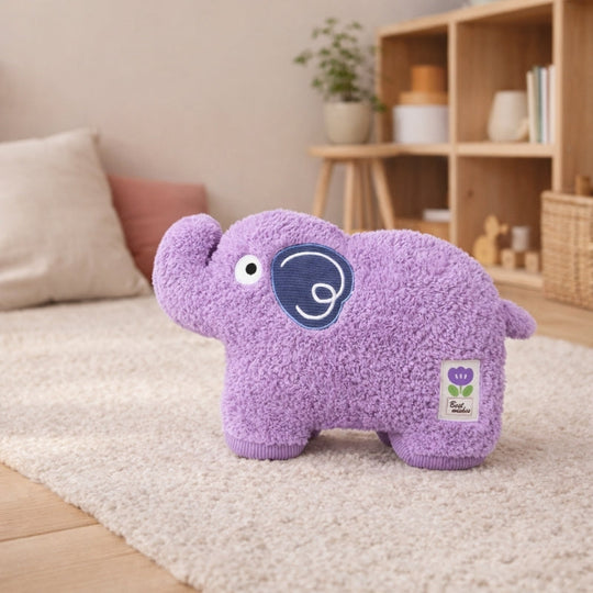 Nomi Purple Elephant Plush Toy – Stuffed Animal for Babies & Toddlers
