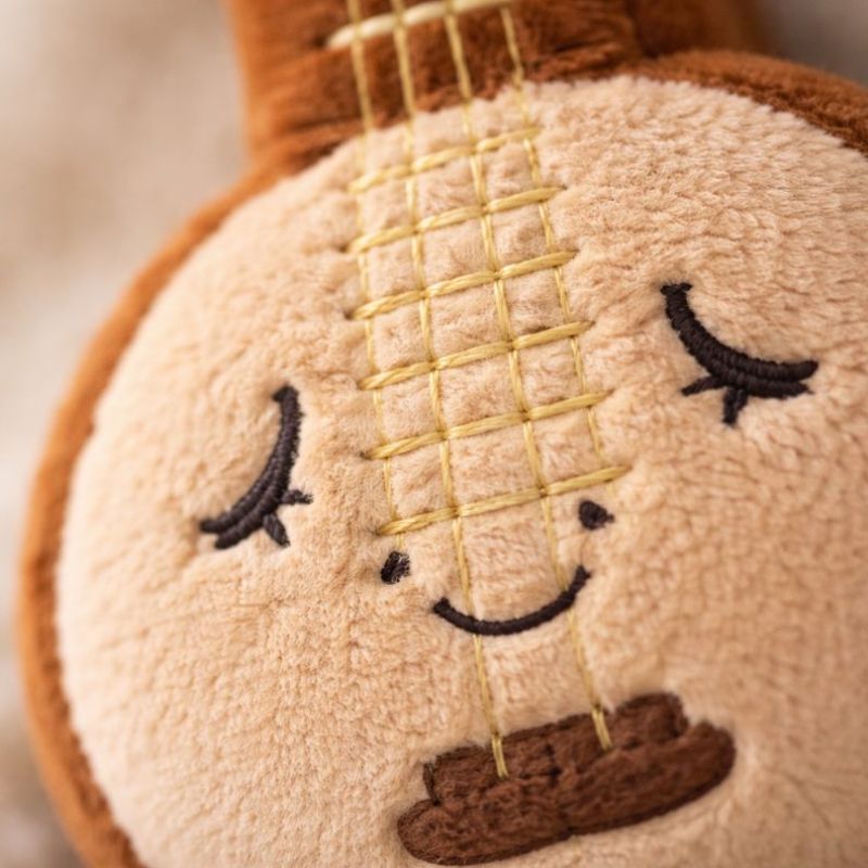 Oda  Round Guitar Plushie —Stuffed Kids Toy
