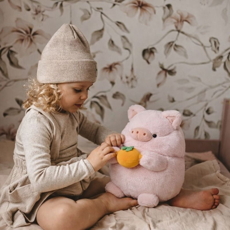 Olin Puffy Pig Plush Toy – Soft Stuffed Animal for Kids