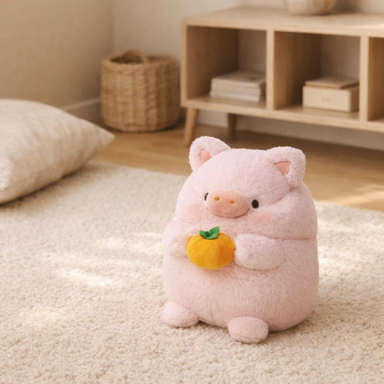 Olin Puffy Pig Plush Toy – Soft Stuffed Animal for Kids