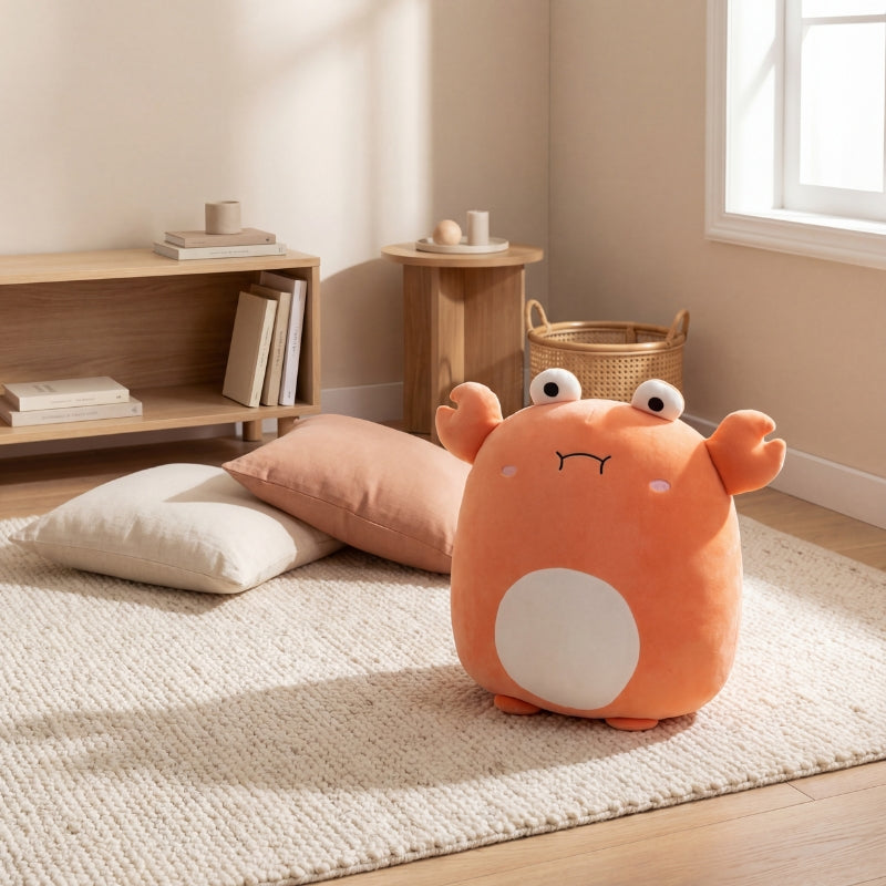 Omi Cute Crab Plush Toy – Soft Stuffed Animal for Kids