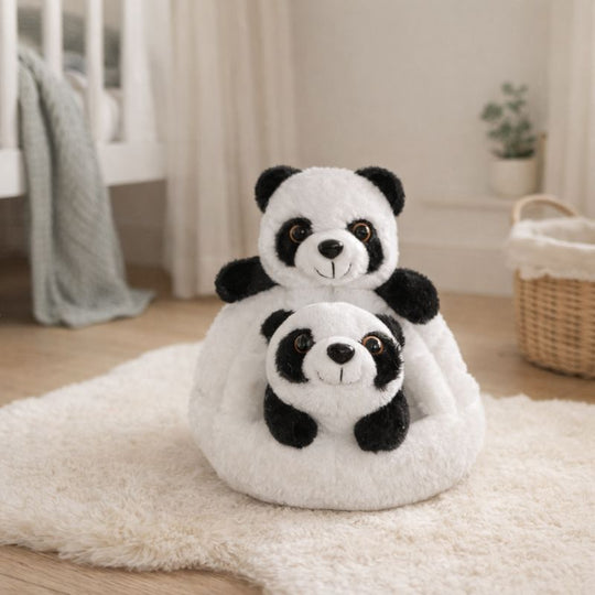 Pella Panda Nest Plush Toy – Soft Stuffed Animal for Kids