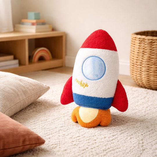 Ravena Blasting Rocket Plush Toy – Soft Space Plush Toy for Kids