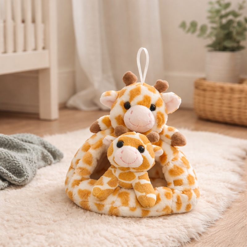 Riva Giraffe Nest Plush Toy – Soft Stuffed Animal for Kids