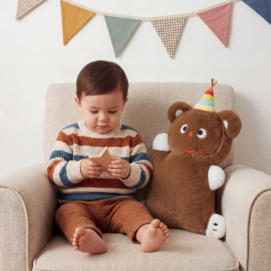 Roman Birthday Bear Plush Toy – Stuffed Animal for Babies & Toddlers