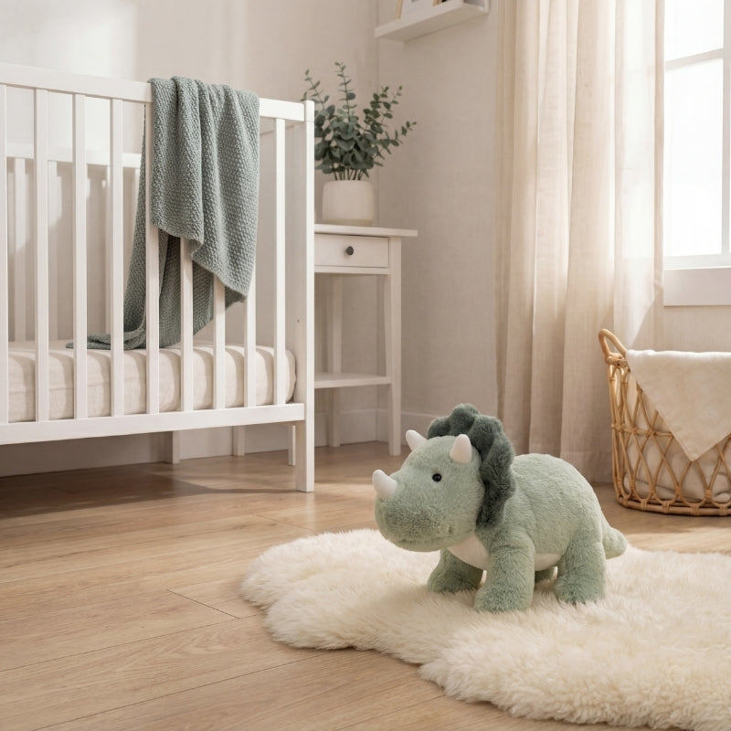 Romina Lying Triceratops Plush Toy — Baby Soft Toy