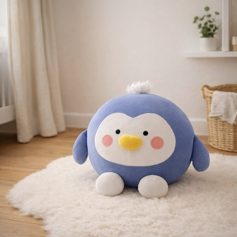 Sira Round Penguin Plush Toy – Soft Stuffed Animal for Kids