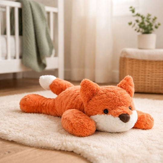 Solene Orange Fox Plush Toy — Baby Soft Toy
