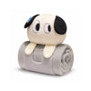 Taliae Shy White Dog Plush Toy – Soft Stuffed Animal for Kids with Blanket