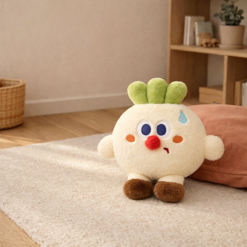 Tim Vegetable Plush Toy – Soft Stuffed Food Plush for Babies & Toddlers