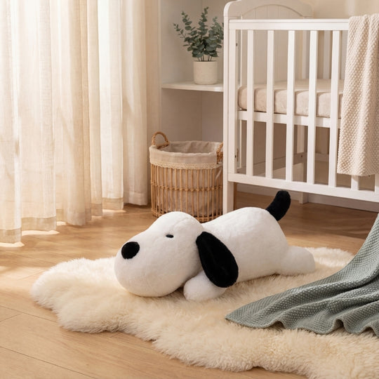 Valeria  Lying Dog Plush Toy — Soft Baby Toy