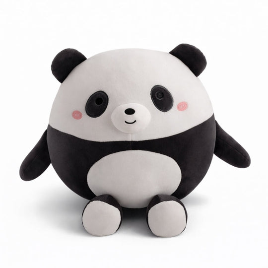 Vesa Round Panda Plush Toy – Soft Stuffed Animal for Kids