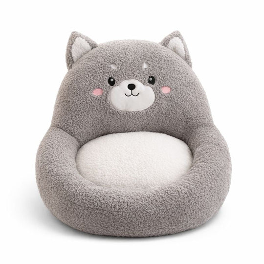 Weni Husky Cushion Plush Toy – Soft Stuffed Animal for Kids
