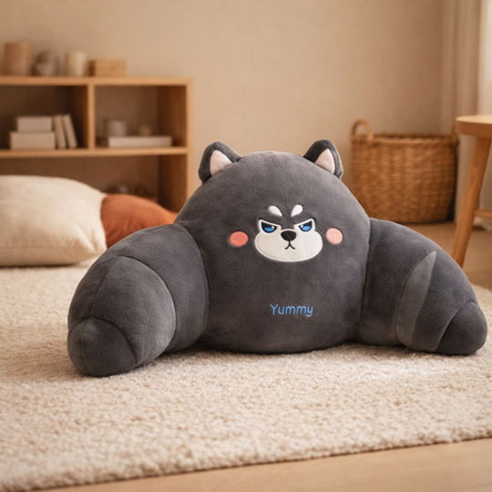 Wila Angry Husky Plush Toy – Soft Stuffed Animal for Kids
