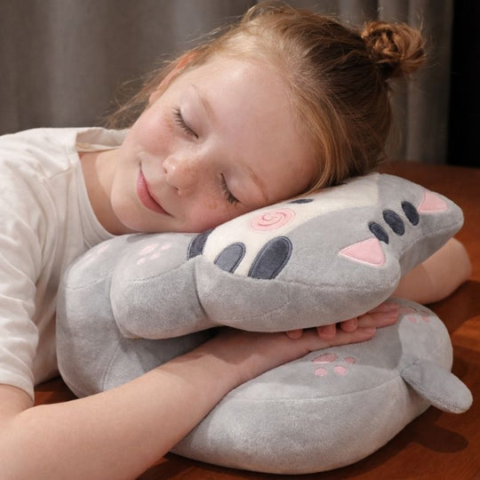 Xara Kitty Cushion Plush Toy – Soft Stuffed Cat Cushion for Babies & Toddlers