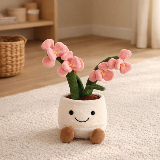 Xina Orchid Plush Toy – Soft Stuffed Flower for Babies & Toddlers