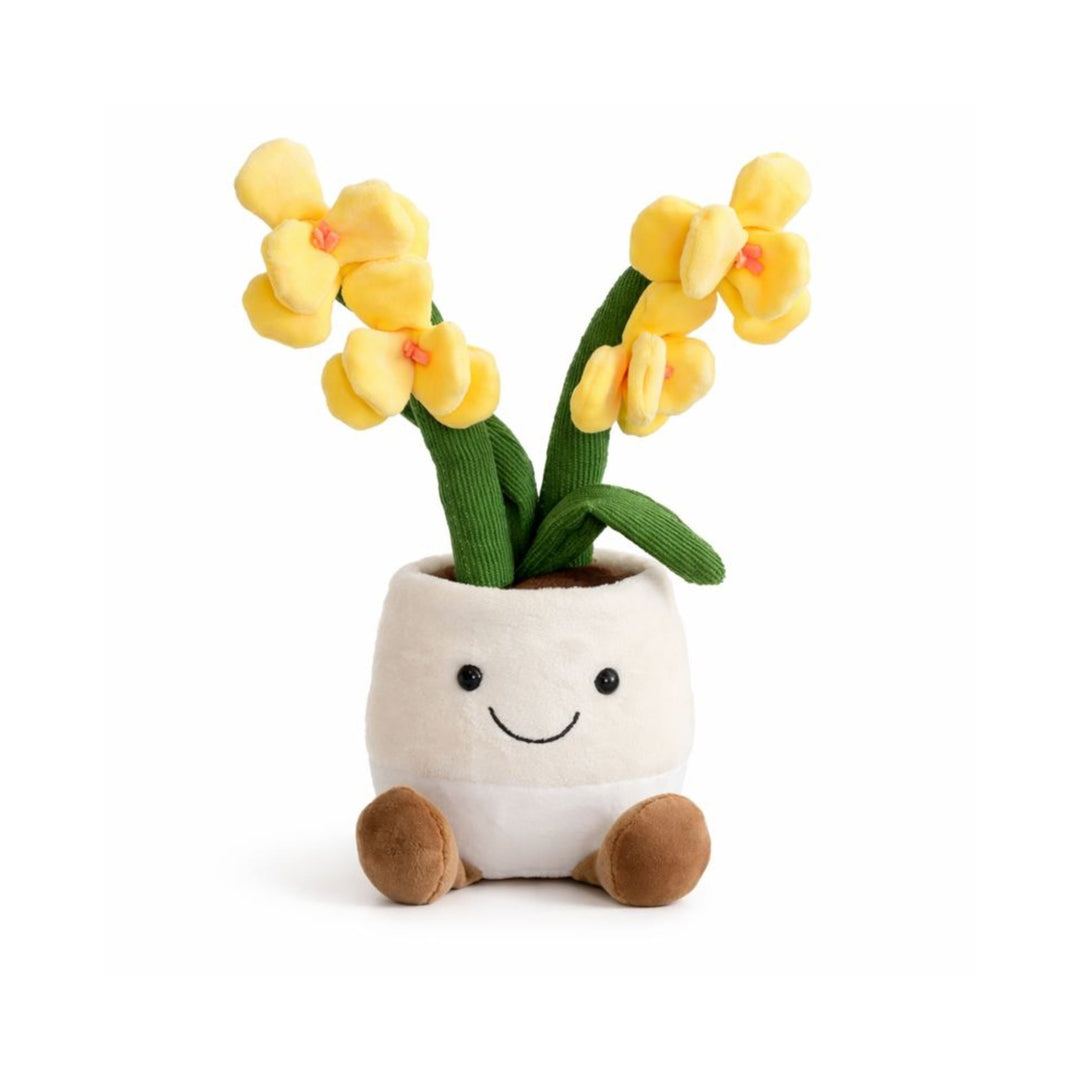 Xina Orchid Plush Toy – Soft Stuffed Flower for Babies & Toddlers