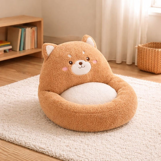 Yvi Dog Cushion Plush Toy – Soft Stuffed Animal for Kids